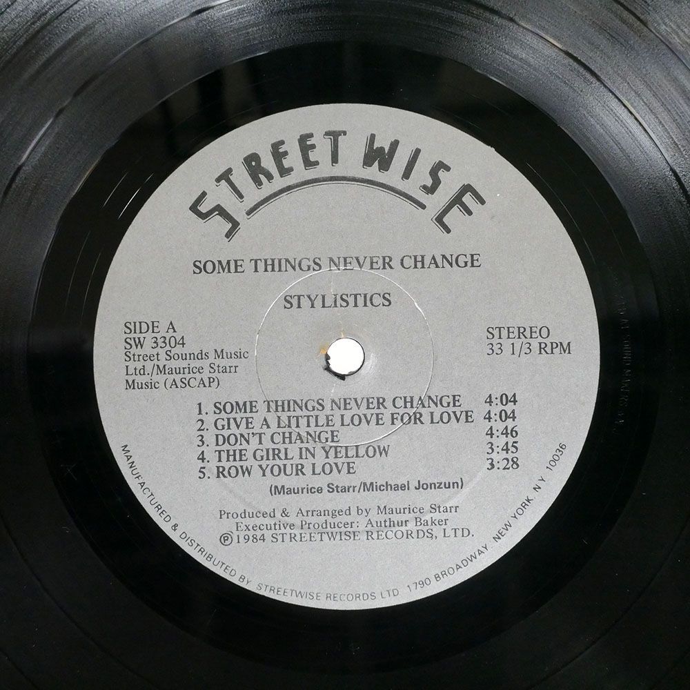 米 STYLISTICS/SOME THINGS NEVER CHANGE/STREETWISE SW3304 LP_画像2