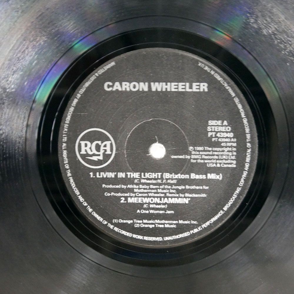 英 CARON WHEELER/LIVIN’ IN THE LIGHT/RCA PT43940 12_画像2