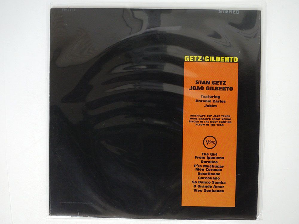 米 STAN GETZ & JOAO GILBERTO/GETZ & GILBERTO/VERVE V6 8545 LP_画像2