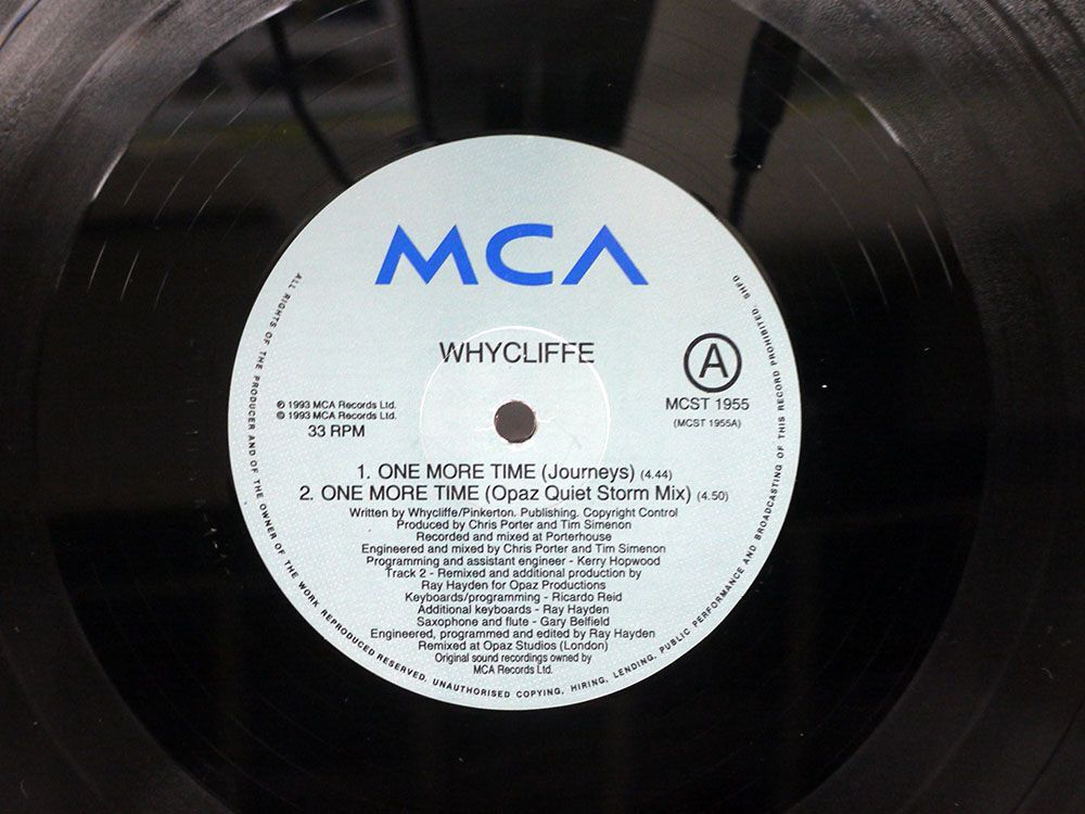 WHYCLIFFE/ONE MORE TIME/MCA MCAMCST1955 12の画像2