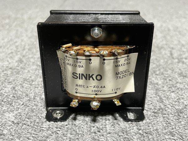 春日無線 Sinko model 7X2018N max0.9A 20V 電源トランス 動作品_画像1