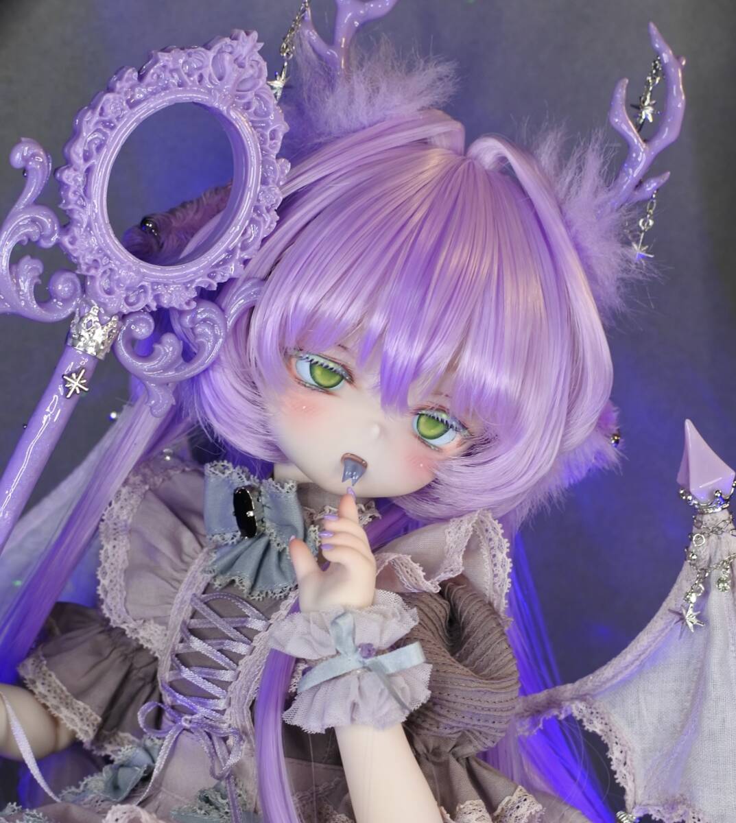 らら屋*DDH-01( 開口SW肌)カスタムヘッド＆服+MDD2.0素体+ハンド類+α*難ありの画像3