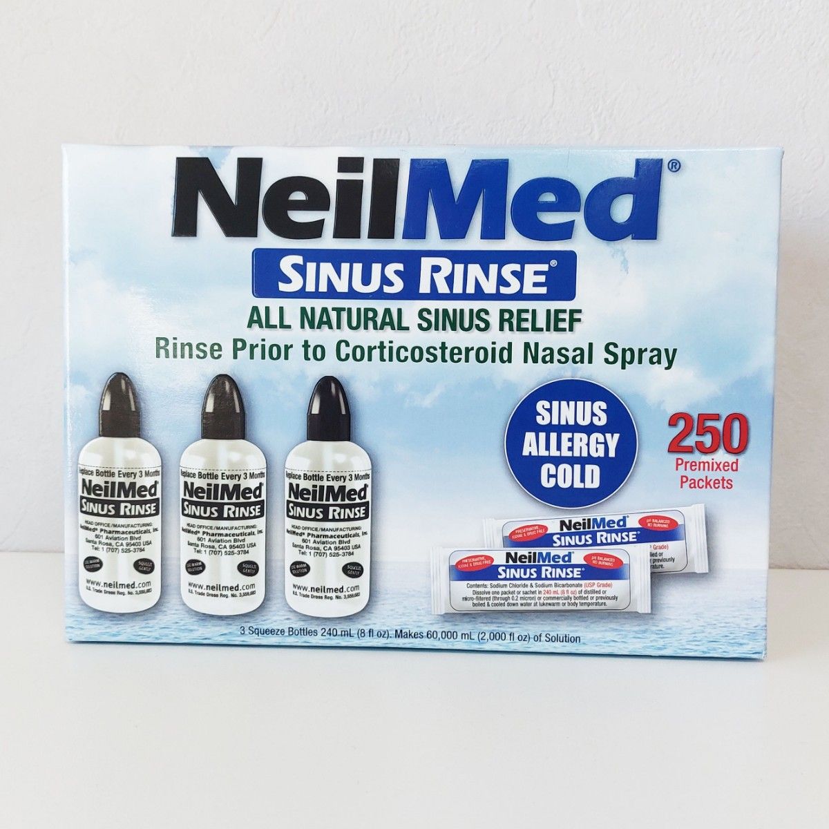 ニールメッド サイナス リンス 鼻うがい サッシェ50包 新品 NeilMed Sinus Rinse Costco