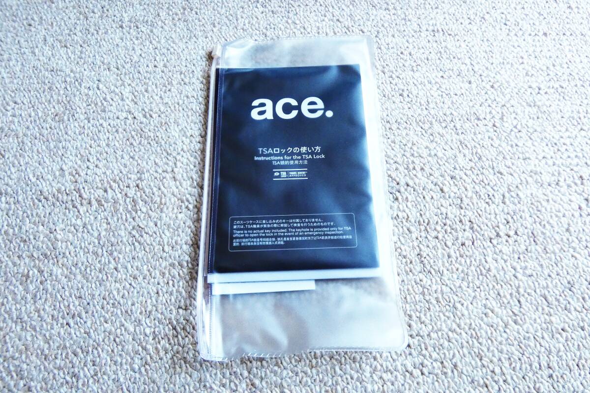 【未使用・美品】ACE ブラック　スーツケース　Mサイズ　神奈川県茅ケ崎市手渡し_画像6