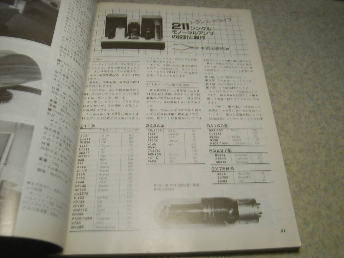 無線と実験　1984年2月号　801A/211/45各アンプの製作　管球プリアンプ製作　ソニーAPM-4/ラックスM-05/C-05/エクスクルーシブP-3aレポート_画像2