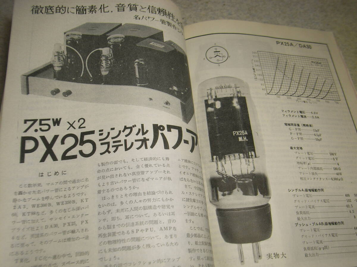 電波技術　1974年5月号　6GB8/VT52/PX25A各真空管アンプの製作　クリスキットMarkⅥ　モナークサウンド/ラジオキット　50Mhzリニアアンプ_画像5