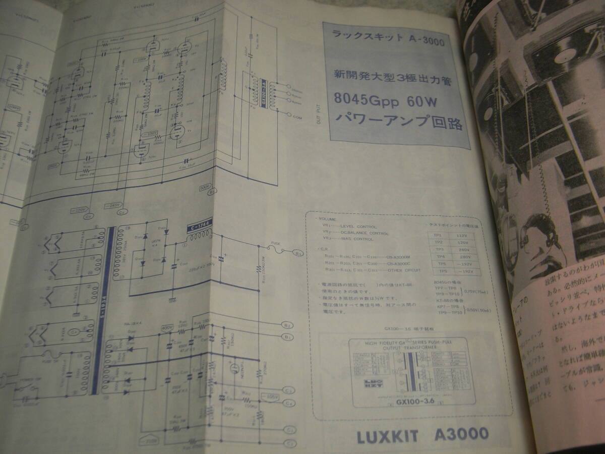 電波技術　1975年3月号　ラックス8045Gアンプの製作　8045G採用/A3000全回路図　WE350Bアンプの製作　クリスキットminiC-1アンプの製作_画像6