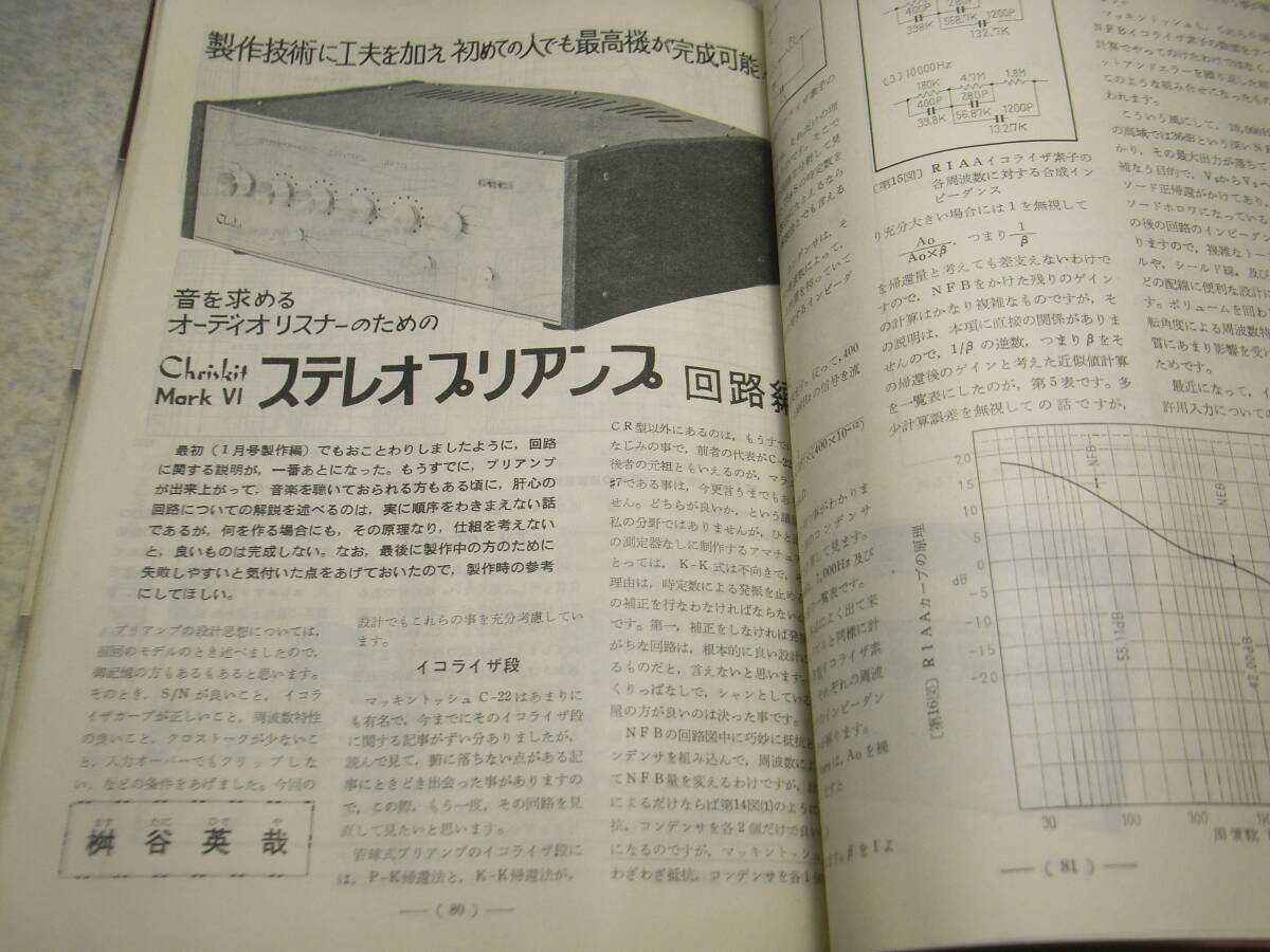 電波技術 1973年3月号 通信型受信機/トリオ9R59DS全回路図 6L6GC/KT88/クリスキットmarkⅥ/ラックスキットA250/8石ラジオキットの製作の画像7