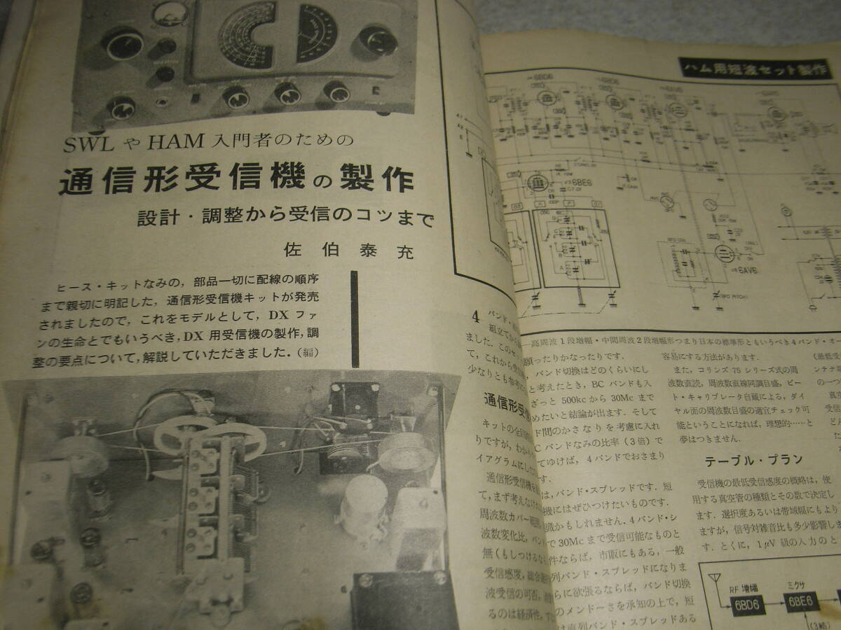 ラジオ技術　1959年2月号　短波セット製作特集　通信型受信機キット/トリオ9R-4Jの製作　コリンズKWM-1/ハマーランドPro-310を診断する_画像3