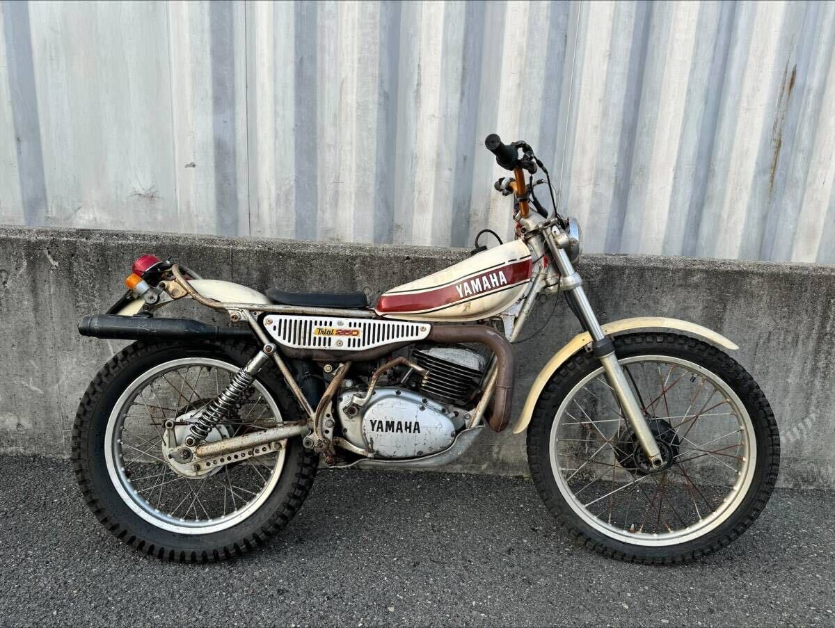 YAMAHA ヤマハ TRIAL250 WHITE/RED/YELLOW 250cc トライアル バイク 中古車 実動 現車販売 林道 オフロード 希少の画像4