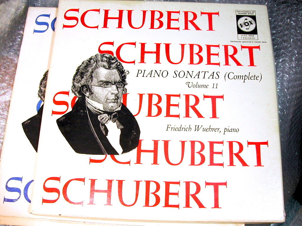 ご予約用フリードリヒ ヴューラーLP全9枚組BOXシューベルト ピアノソナタ全集Friedrich Wuehrer Piano Schubert Sonatas Complete1-3入手難の画像2