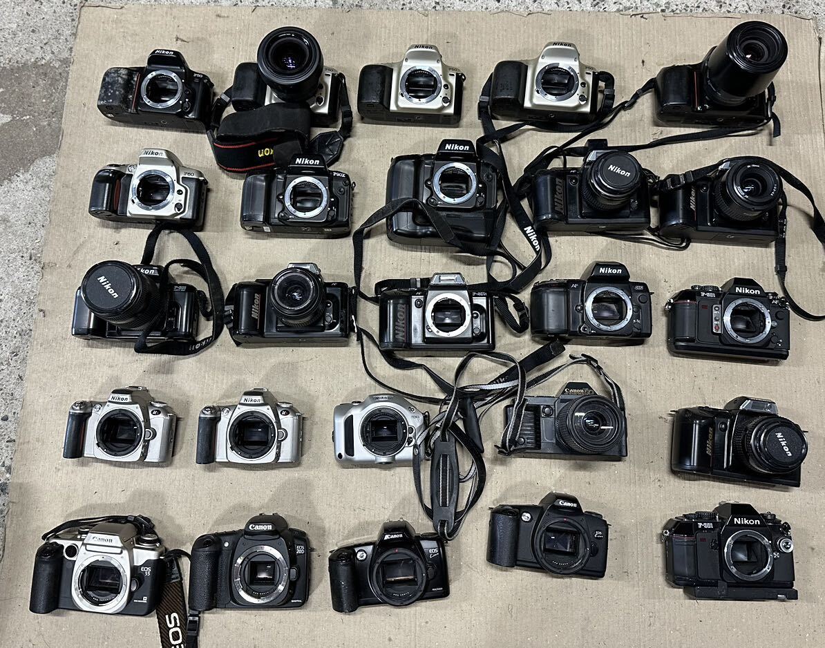 (M4)フィルムカメラ 一眼レフ AF Fシリーズ eosシリーズ まとめて25台 ジャンク品扱い_画像1