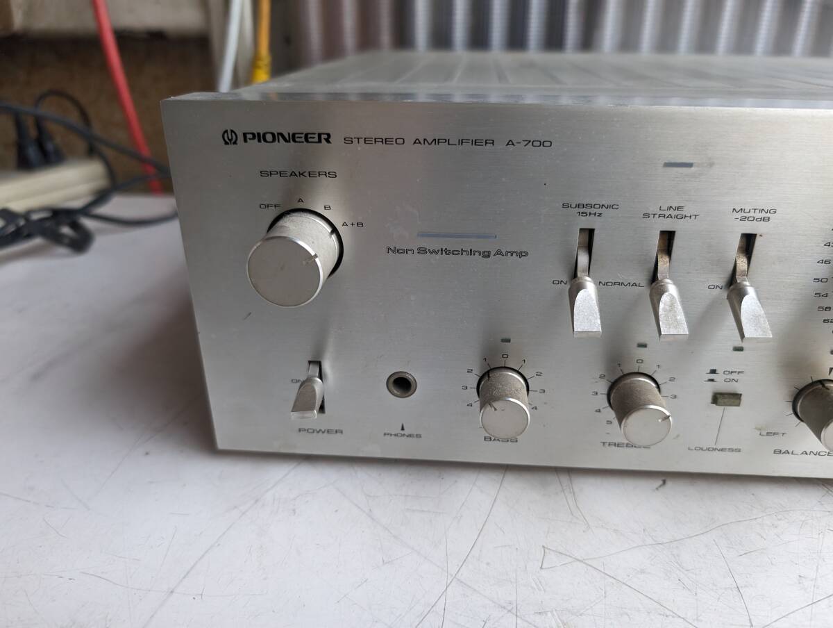 S: PIONEER パイオニア プリメインアンプ A-700　250w 現状品_画像3