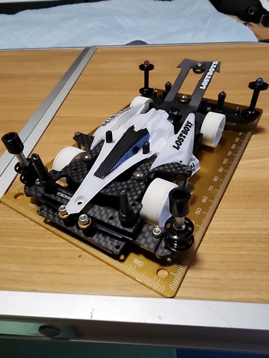 ミニ四駆　タミヤ　MSフレキ　アバンテアズール フロントAT-スラダン　リア一軸アンカー　公式立体仕様
