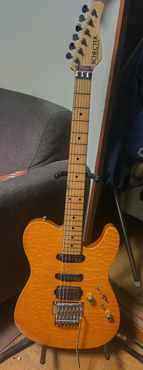 シェクター KR-1 QUILTET MAPLE ASH BACK AMBER の画像1