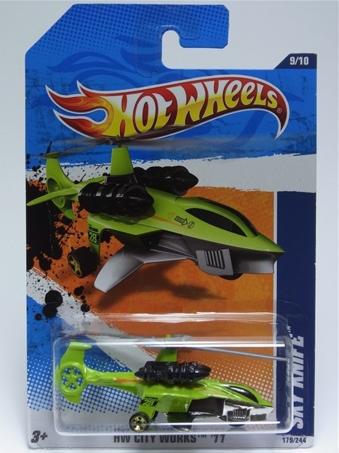 ★★★日曜夜★未開封新品★SKY KNIFE (第1世代金型)★HOT WHEELS_画像3