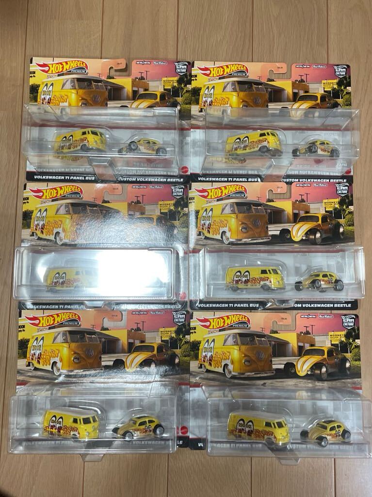 Hot Wheels PREMIUM 2CARPACK VOLKSWAGEN T1 PANEL BUS VOLKSWAGEN BEETLE ワーゲン パネルバス ビートル 6セットの画像1