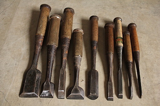  carpenter's tool .9 pcs set beater . only . length . left .... circle Nakamura special selection 