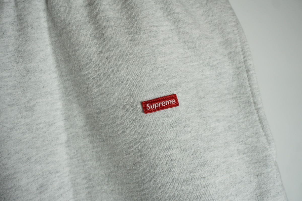 美品 正規 23SS Supreme シュプリーム Small Box Sweatpant スモール ボックスロゴ スウェット イージー パンツ 灰 サイズL 本物 325O▲_画像4