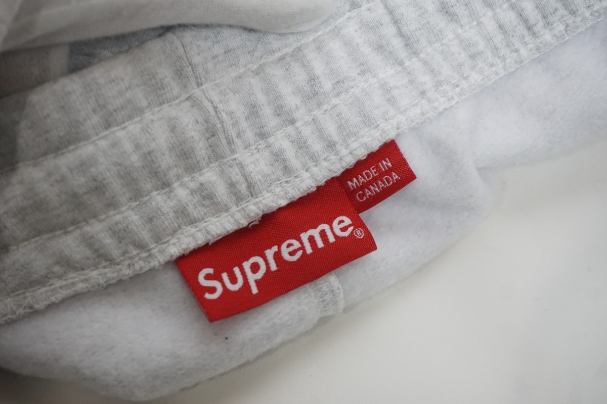 美品 正規 23SS Supreme シュプリーム Small Box Sweatpant スモール ボックスロゴ スウェット イージー パンツ 灰 サイズL 本物 325O▲_画像5