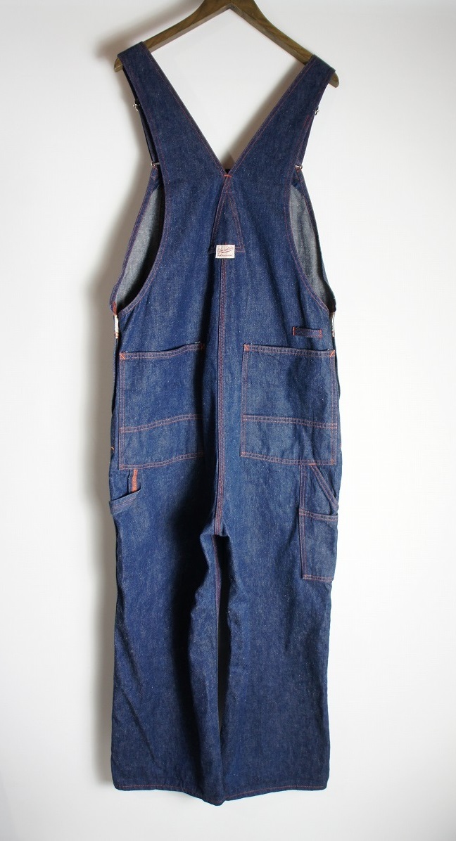 名作 美品14AW TENDERLOIN テンダーロイン T-OVERALLS オーバーオール デニム パンツ オールインワン ハンマーループ 日本製 紺409N▲_画像2