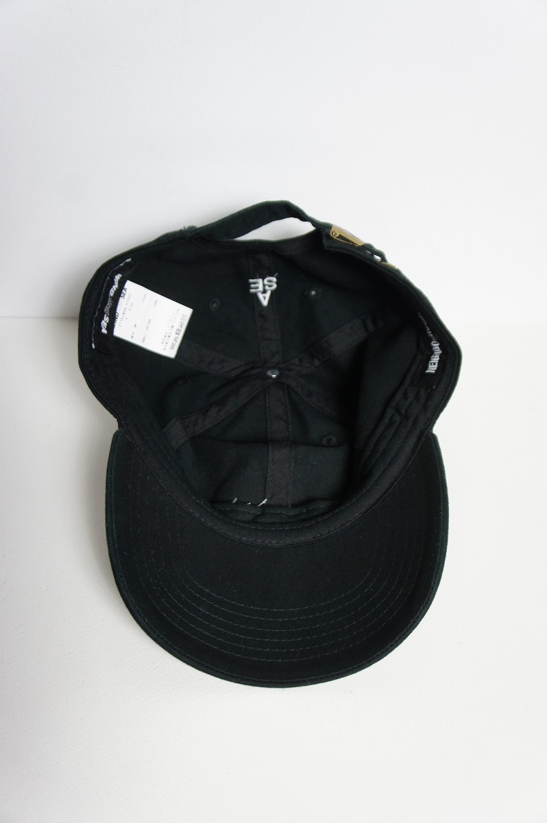 美品21SS NEIGHBORHOODネイバーフッド × WIND AND SEA ウィンダンシー NHWDS C-CAP キャップ 帽子 211ELWSN-HT02S 黒327O▲の画像4