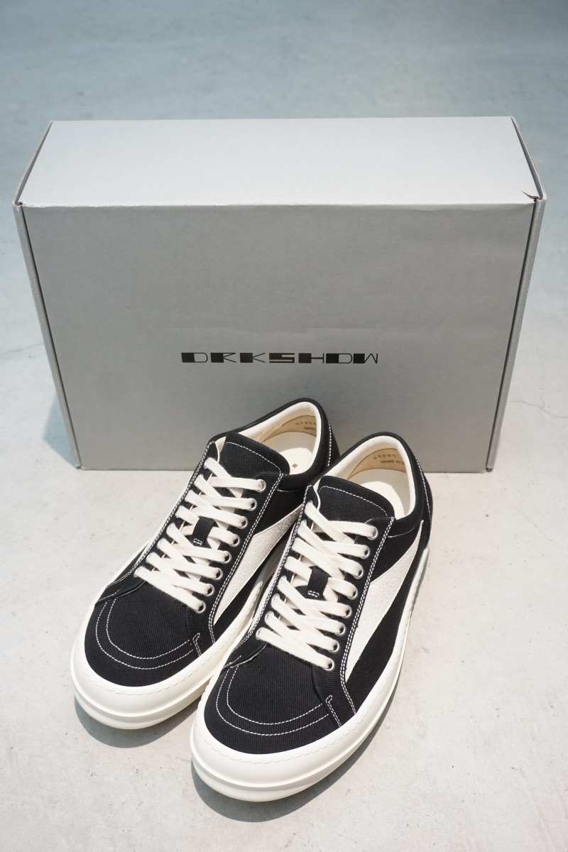 極美品 国内正規23AW Rick Owens リックオウエンス DRKSHDW ダークシャドウ VINTAGE SNEAKS ヴィンテージ スニーカー DU02C5803 DO本物303O_画像1