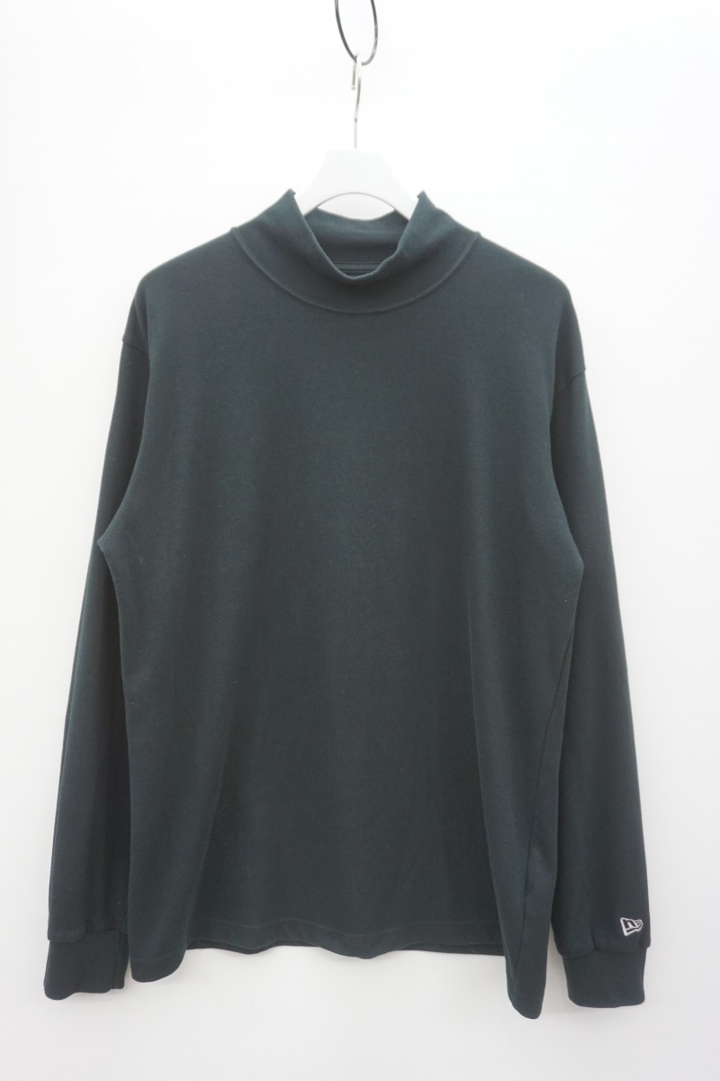 美品 20AW Yohji Yamamoto POUR HOMME ヨウジヤマモト × NEW ERA ニューエラ HIGHNECK LS P TEE 長袖 Tシャツ HR-T99-079 黒L本物 315O▲_画像1