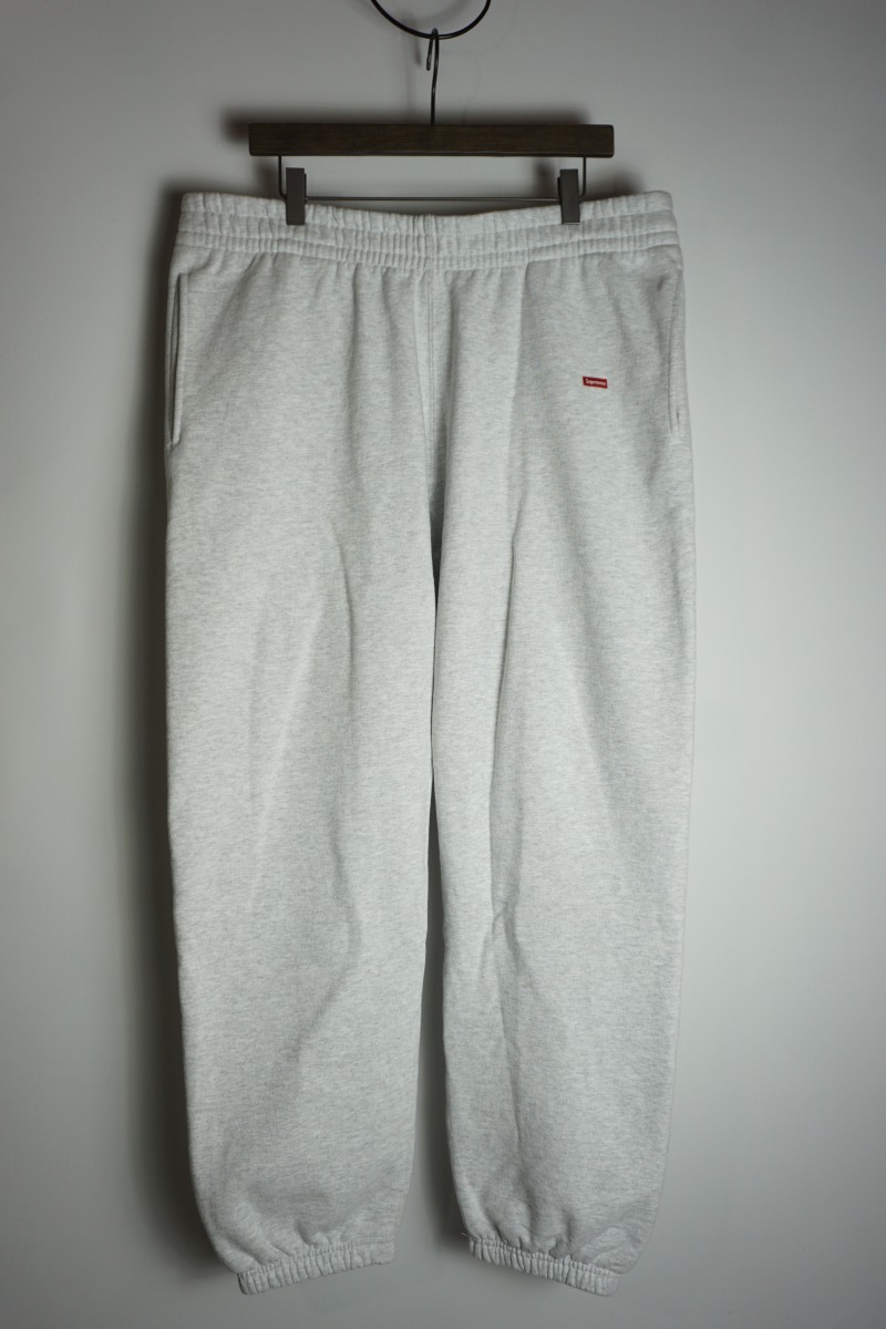 美品 正規 23SS Supreme シュプリーム Small Box Sweatpant スモール ボックスロゴ スウェット イージー パンツ 灰 サイズL 本物 325O▲_画像1