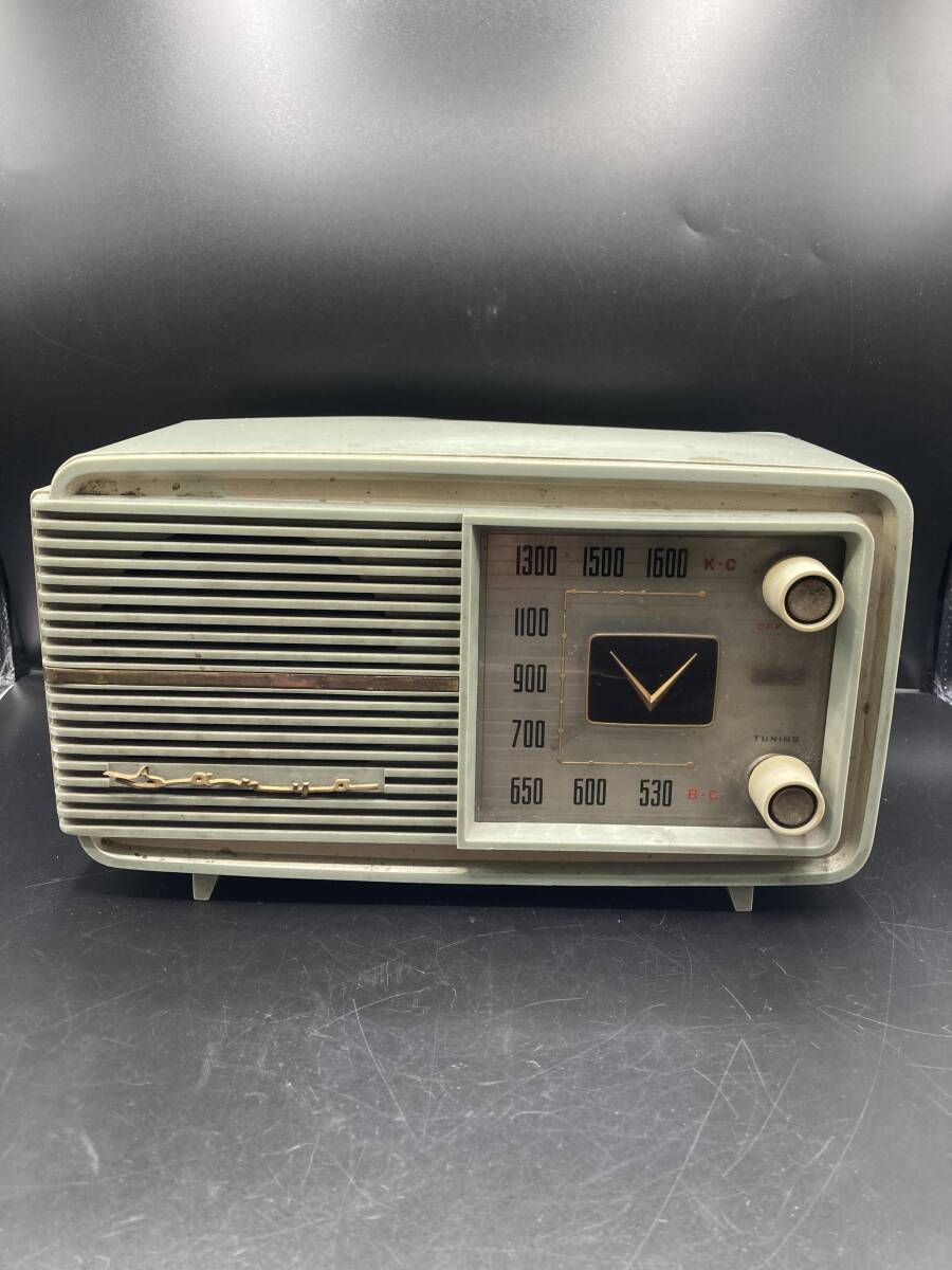 【2273】昭和レトロ サンヨー 真空管ラジオ SANYO RADIO SS-33 アンティーク ジャンク_画像1