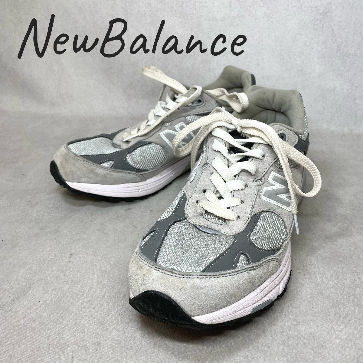 USA製 New Balance ニューバランス MR993GL MR993 GREY ローカット スニーカー シューズ スエード グレー UK8 26.5cm メンズ 靴の画像1