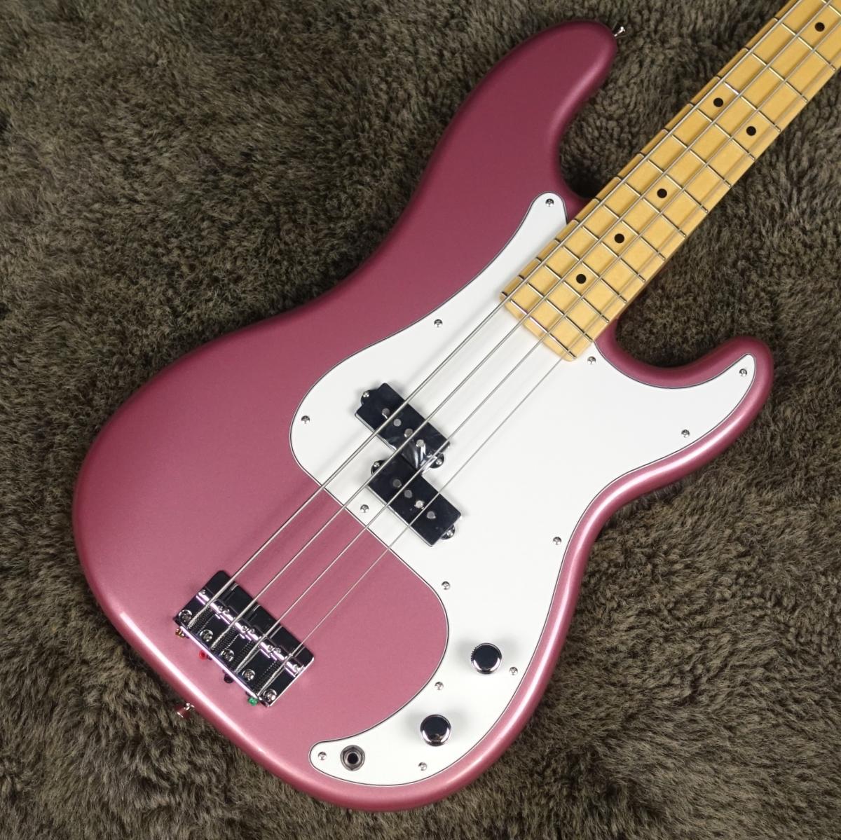 その他 Fender Made In Japan Hybrid II Precision Bass Burgundy Mist Metallic with Matching Head