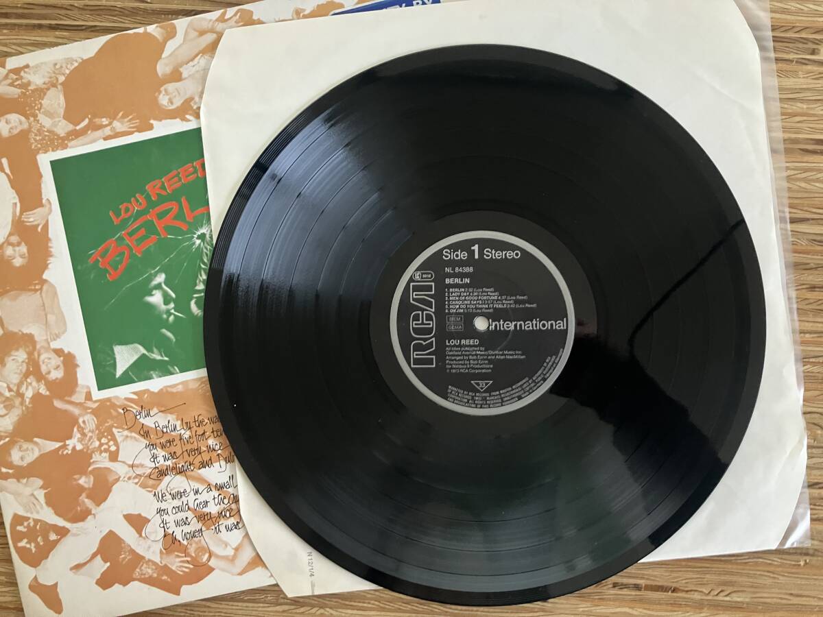 Lou Reed Berlin　LP　/ Velvet Underground / Nico / John Cale / Jim O'Rourke_画像3