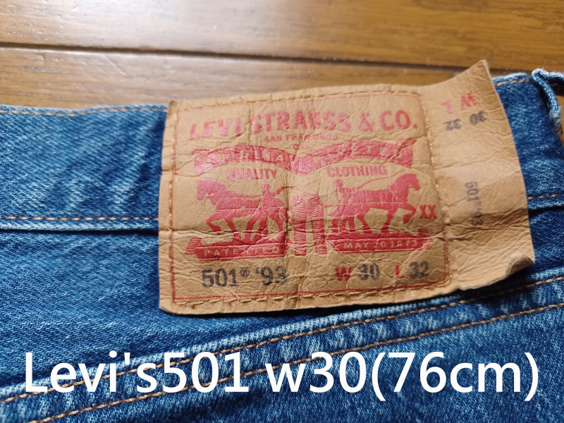 Levi's 501 w30(76cm)　ボタンフライ　送230円可能　　　　No.6_画像1