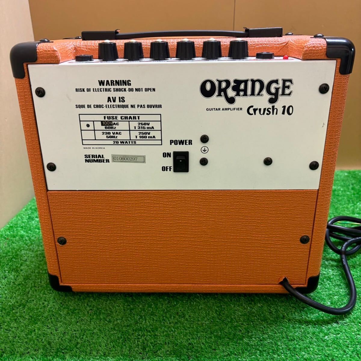 ギターアンプ　ORANGE Crush 10 Guitar Amp オレンジ_画像4
