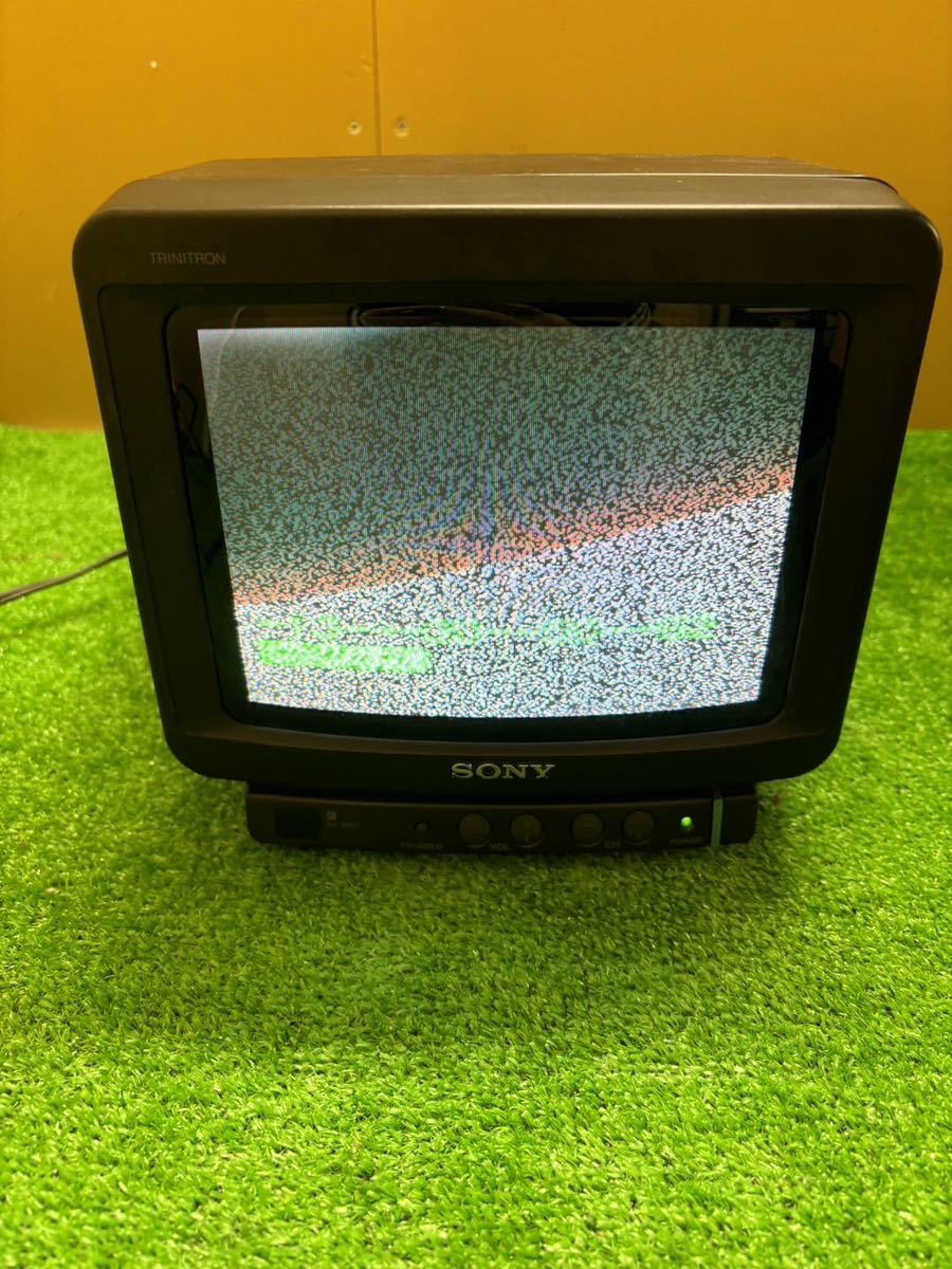 中古】トリニトロンカラーテレビ SONYソニー KV-9AD1 TRINITRON COLOR TV 1989年製 ブラウン管 レトロ アンティーク 昭和レトロ ブラウン管_画像3