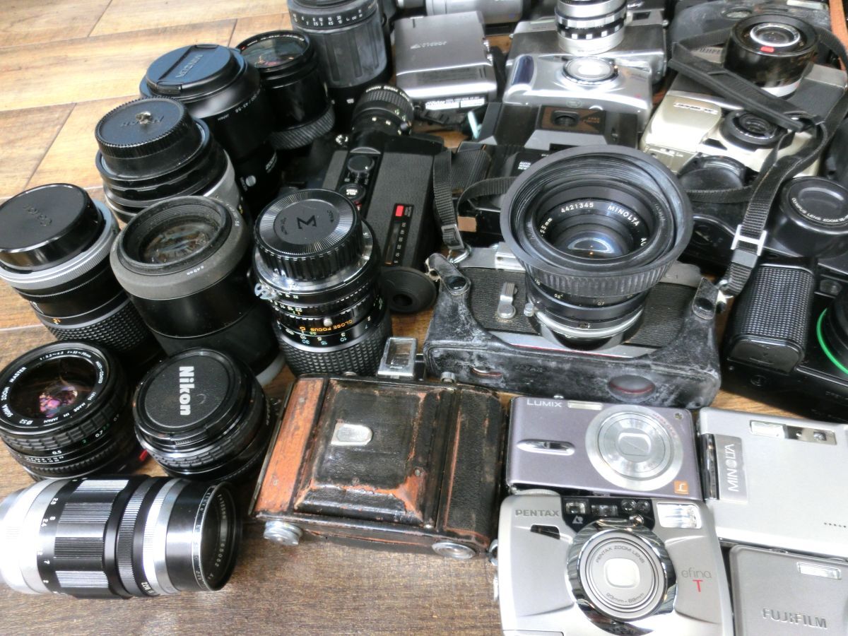 1000円スタート フィルムカメラ デジカメ ビデオカメラ レンズ 等 約170点まとめ Nikon/FUJIFILM/KONICA/Canon等 動作未確認 [1] XX8067の画像5