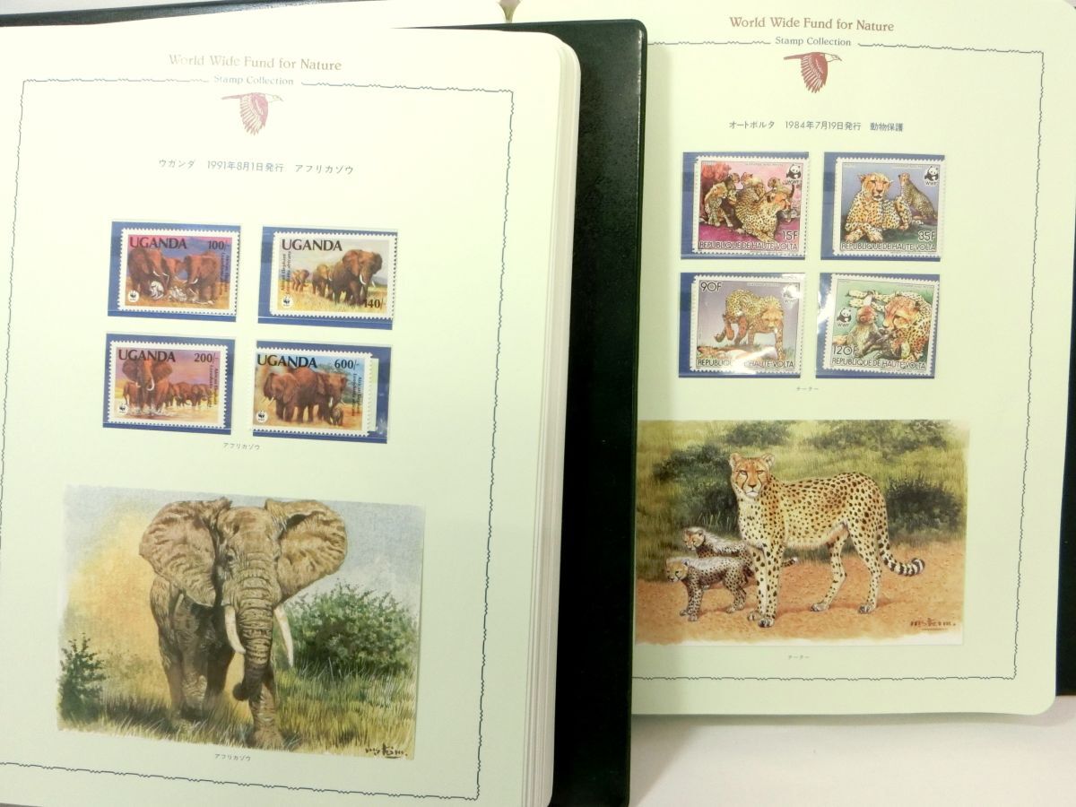 1000円スタート 自然保護切手コレクション 2冊セット 1 2 World Wide fund for Nature Stamp Collection 11 XX930_画像3