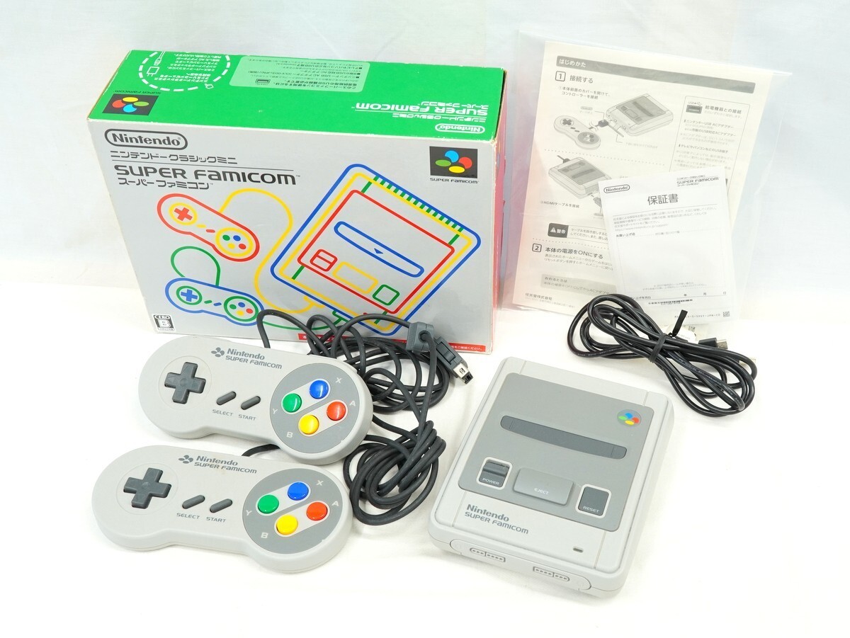 1000円スタート Nintendo ニンテンドー クラシックミニ スーパーファミコン ゲーム機 本体 CLV-301 HDMI レトロ 通電確認済み 2 WW30011_画像1