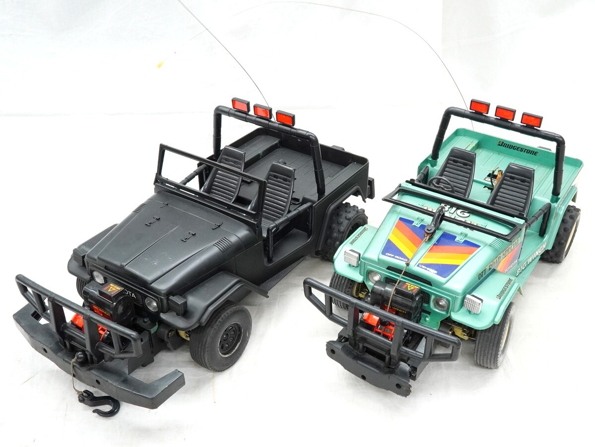 1000円スタート ラジコン 2点 ニッコー NIKKO ビッグウィンチ ランドクルーザー BIG WINCH Land Cruiser 1/10スケール 当時物 2 XX30011_画像2