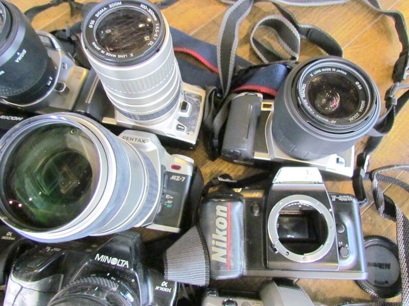 1000円スタート カメラ レンズ 約115点まとめ 大量 Nikon/Canon/MINOLTA/PENTAX MF/AF/レンジF/デジカメ/ビデオカメラ 他 [1] W9001_画像5