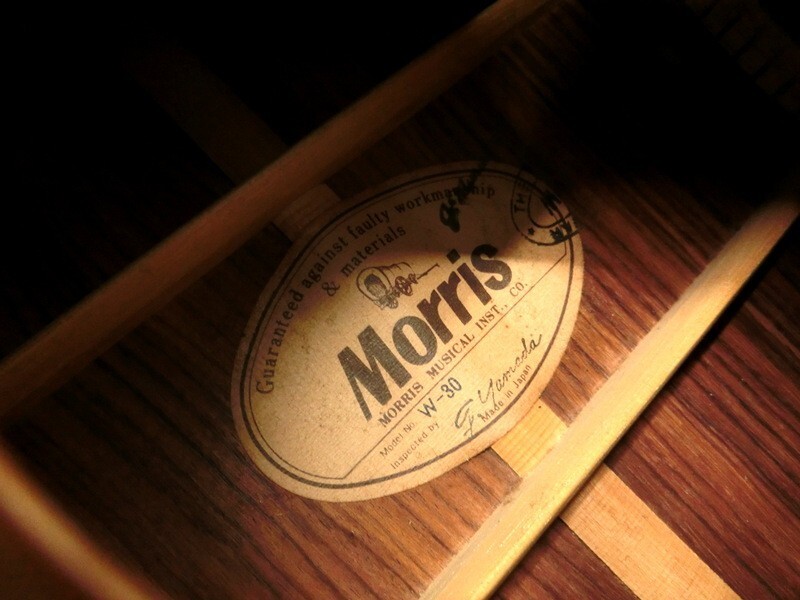 1000円スタート アコースティックギター Morris MODEL NO.W-30 モーリス 本体のみ アコギ 弦楽器 6弦 音楽 演奏 弾き語り 2 WW90★_画像2