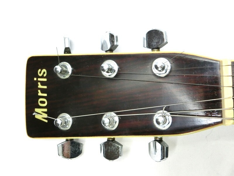 1000円スタート アコースティックギター Morris MODEL NO.W-30 モーリス 本体のみ アコギ 弦楽器 6弦 音楽 演奏 弾き語り 2 WW90★_画像4