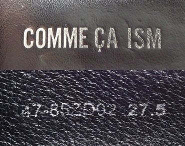 即決 COMME CA ISM 27.5cm ストレートチップ コムサイズム メンズ 黒 ブラック 本革 ビジネス 本皮 レースアップ 通勤 革靴 紳士靴 会社_画像10