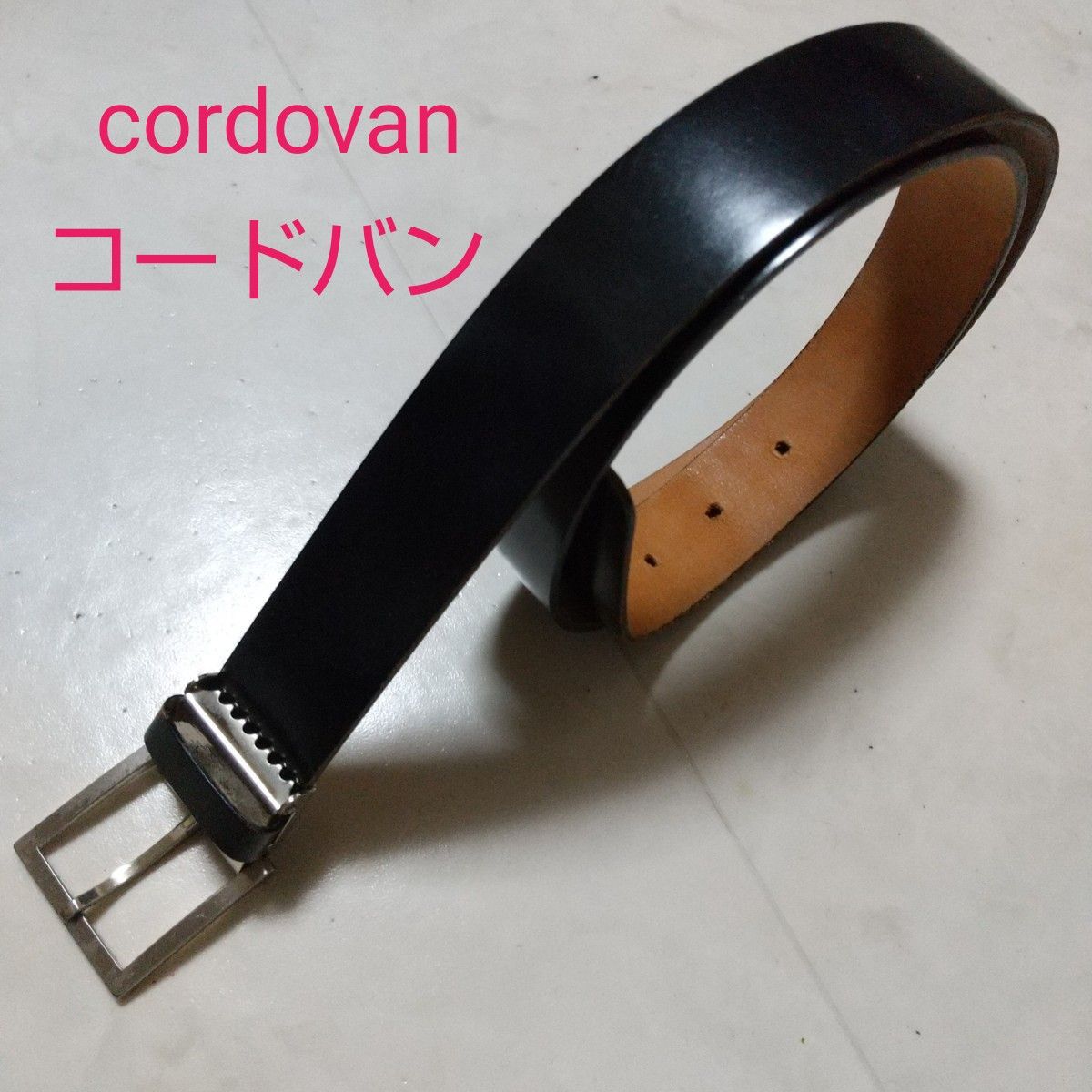 HARVARD cordovan コードバン 上質レザーベルト ブラック 黒