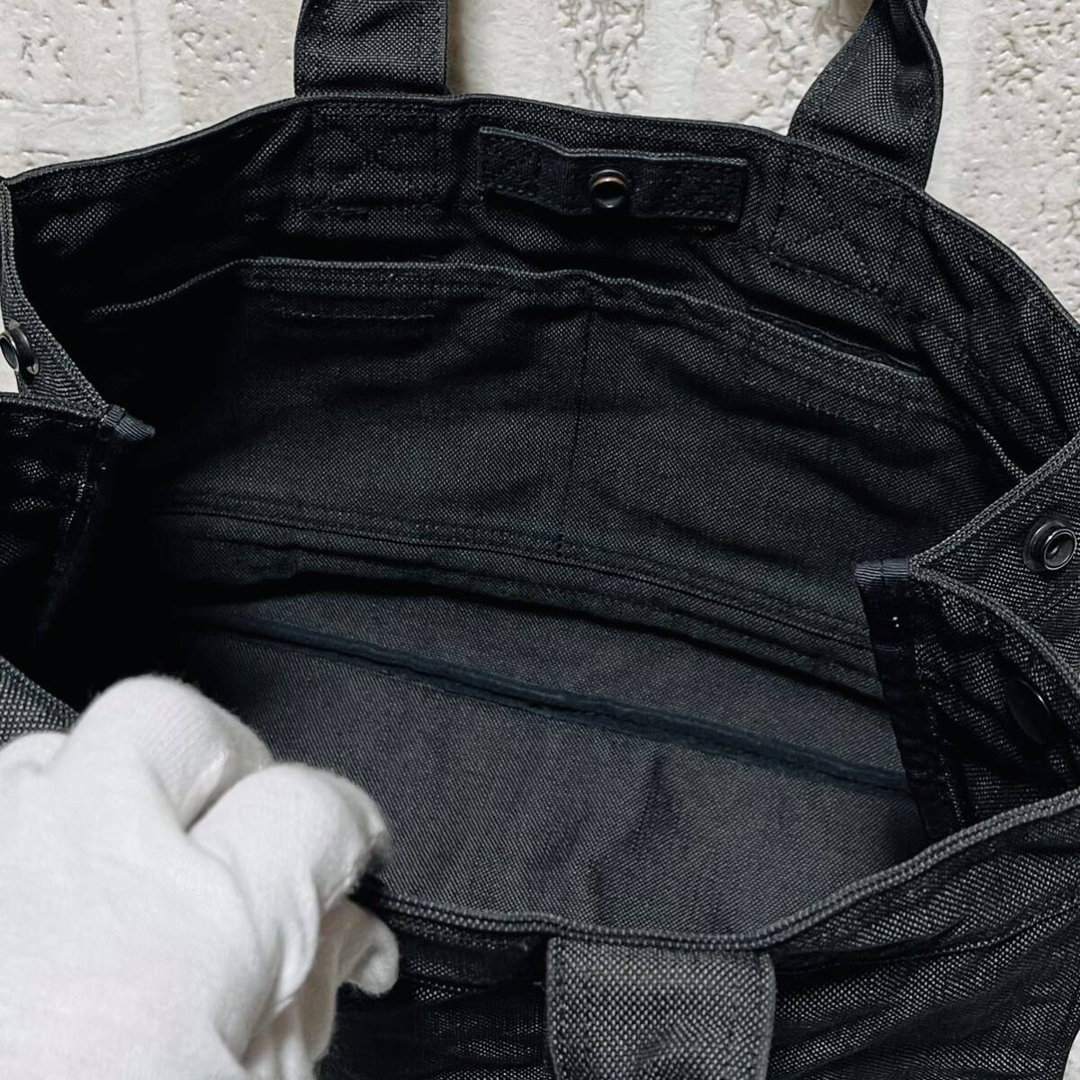  popular model PORTER Porter tote bag smoky S size canvas black men's lady's unisex purse Yoshida bag 8740