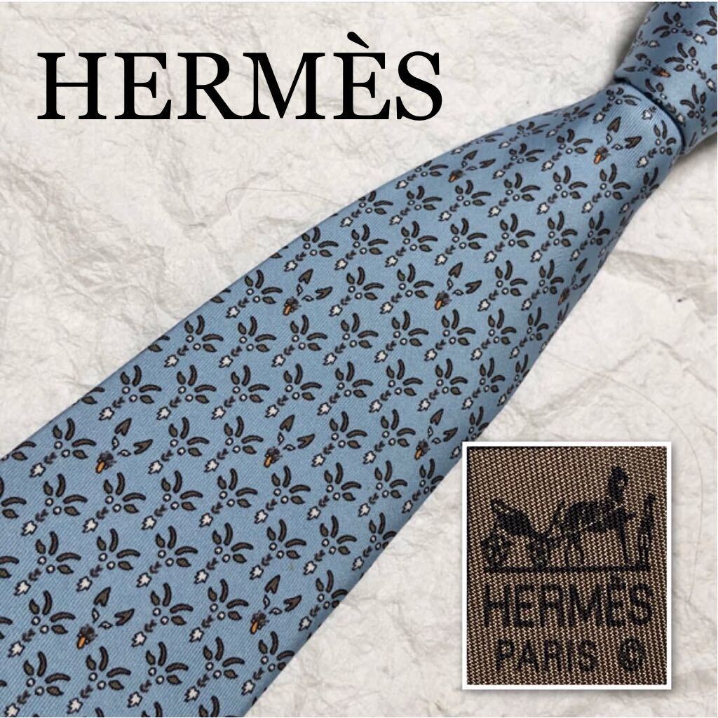 HERMES エルメス ネクタイ 山羊と狼 ヤギ オオカミ 顔 総柄 HERMES エルメス ネクタイ 山羊と狼 ヤギ オオカミ 顔 総柄