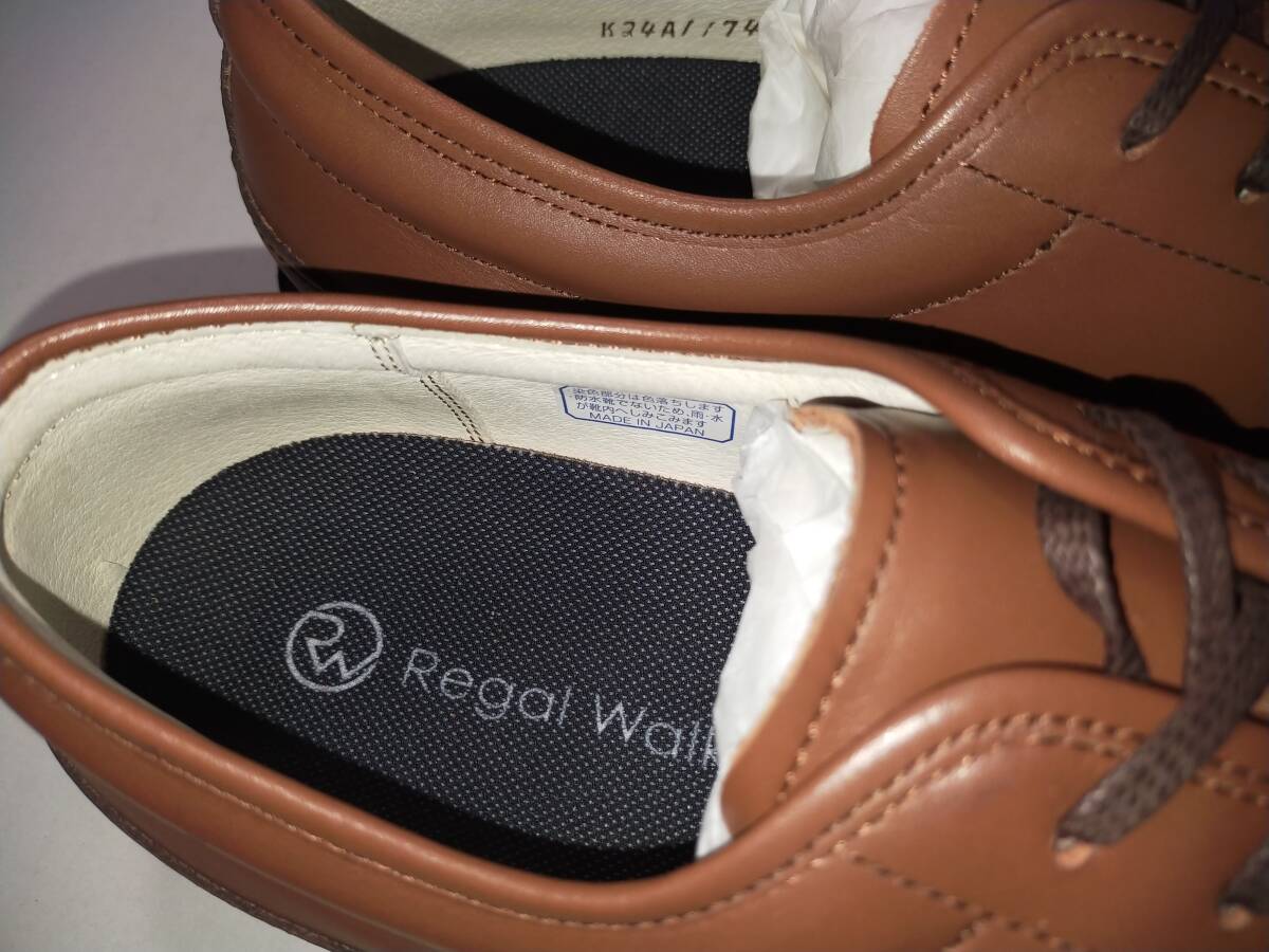 ☆REGAL 347W ブラウン 25.0 新品未使用 日本製 革靴 リーガル メンズ シューズ ウォーキングシューズ 参考定価33,000円②_画像7