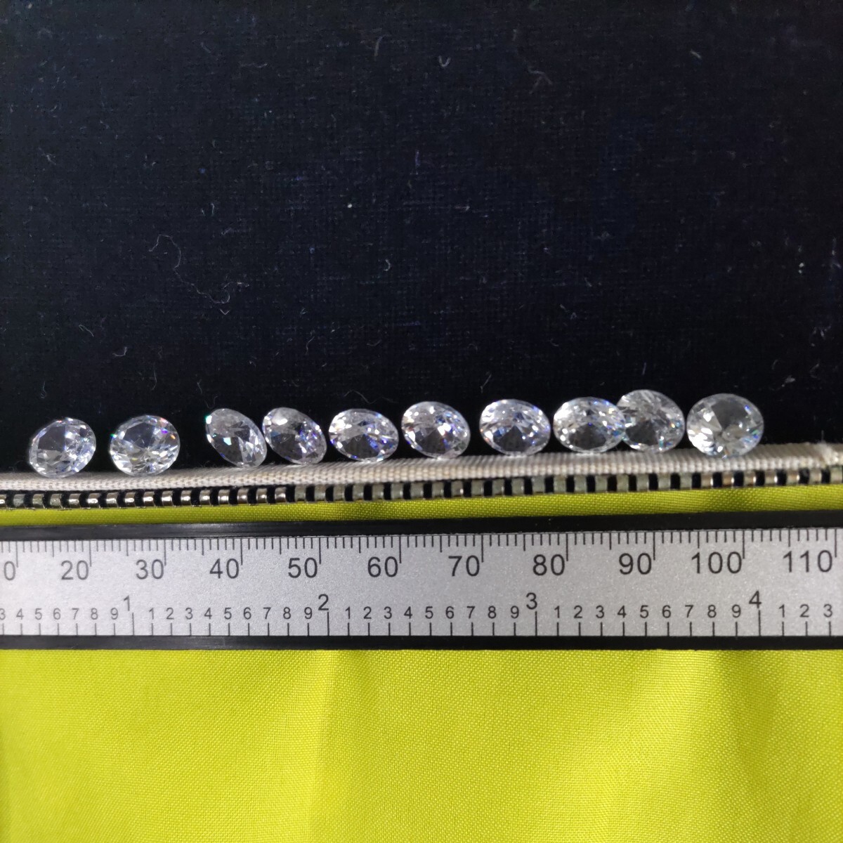 8mm diamond CZ loose 10 piece....3AAA Class,