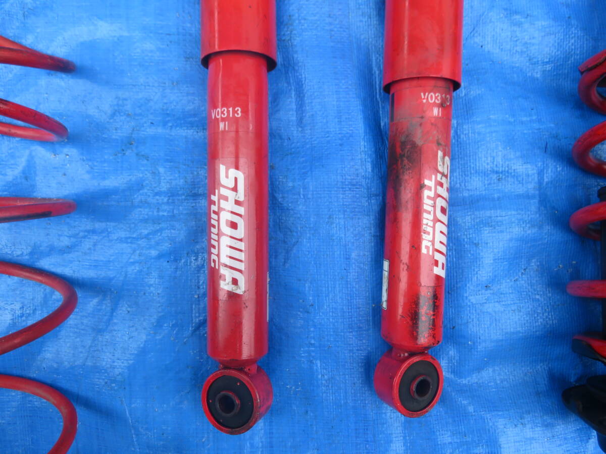 BY3117 Daihatsu L880 Copen after market shock-absorber /showa tuning V0313/ front rear / shock absorber /4 pcs set * rear mile display adherence have / present condition delivery 